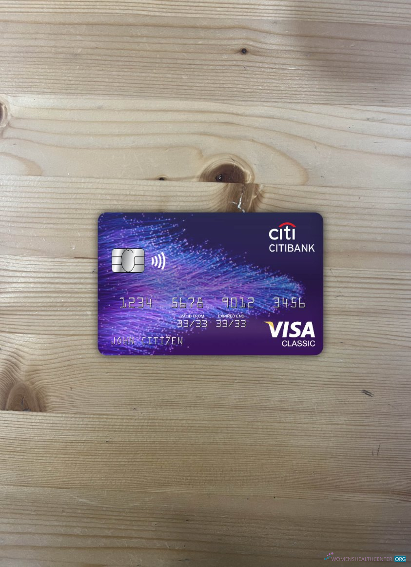 Download Hong Kong Citibank visa classic card photolook front Photoshop template